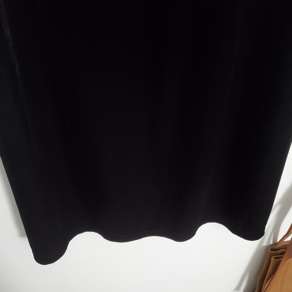 Style & Co black velvet maxi skirt, size M - Picture 4 of 8